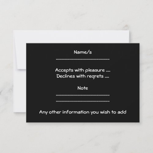 Black and White Love Heart Design. Announcements
