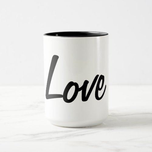 Black and White Love Mug
