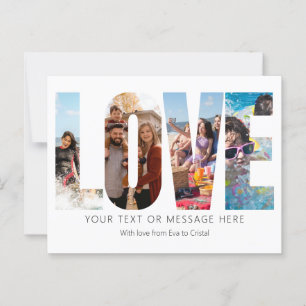 Black and White Love Photo Frame Postcard