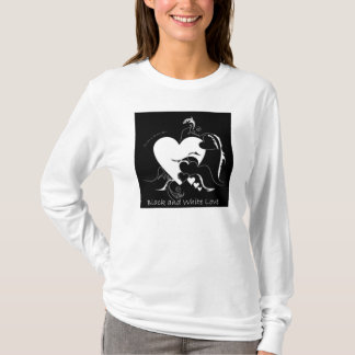 Black and White love T-Shirt