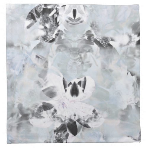 Black and white luxurious abstract modern art napkin