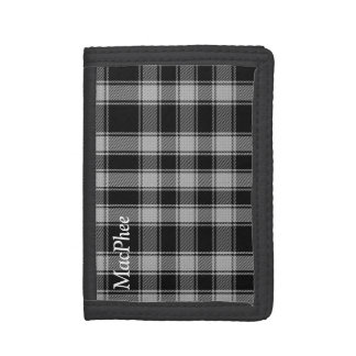 Black and White MacPhee Tartan Plaid Wallet
