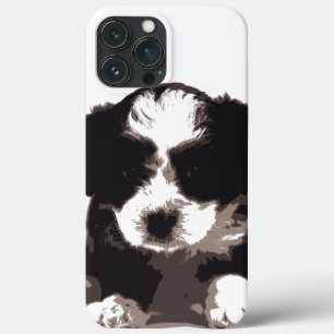 Black and White Maltese Puppy Dog iPhone 13 Pro Max Case