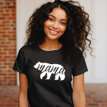 Black and White Mama Bear T-Shirt