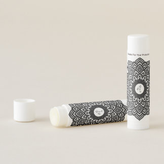 Black and White Mandala Lip Balm