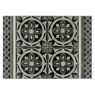 Black and White Mandala Motif by Vision Studio Cutting Board