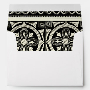 Black and White Mandala Motif by Vision Studio Envelope
