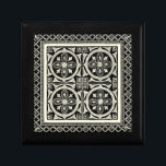 Black and White Mandala Motif by Vision Studio Keepsake Box<br><div class="desc">A black and white mandala motif brought to you by Vision Studio. Mandala is a Sanskrit word for circle and represents the Universe in Hinduism and Buddhism. Mandalas are supposed to have a calming effect on people, so if you want a little calm in your life buy this print today!...</div>