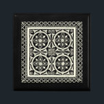 Black and White Mandala Motif by Vision Studio Keepsake Box<br><div class="desc">A black and white mandala motif brought to you by Vision Studio. Mandala is a Sanskrit word for circle and represents the Universe in Hinduism and Buddhism. Mandalas are supposed to have a calming effect on people, so if you want a little calm in your life buy this print today!...</div>