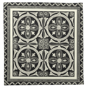 Black and White Mandala Motif by Vision Studio Napkin