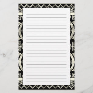 Black and White Mandala Motif by Vision Studio Stationery