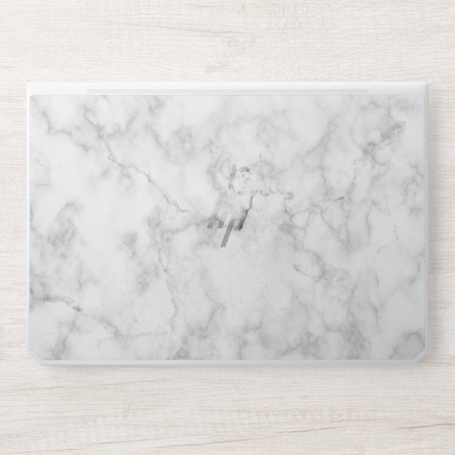 Black and White Marble Background HP Laptop Skin (Front)