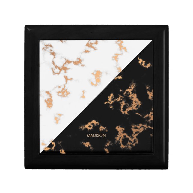 Black and White Marble Gift Box (Front)