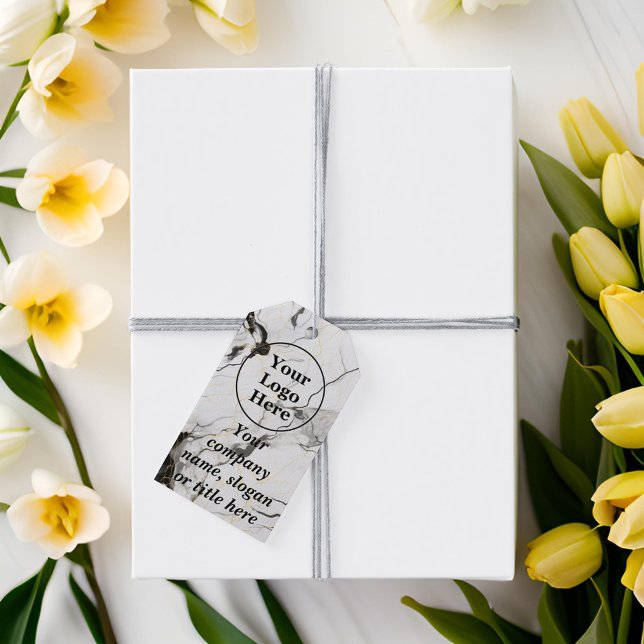 Black and white marble gift tags (Creator Uploaded)