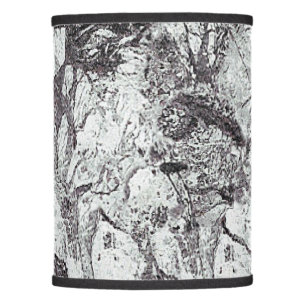 Black and White Marble Lamp Shade