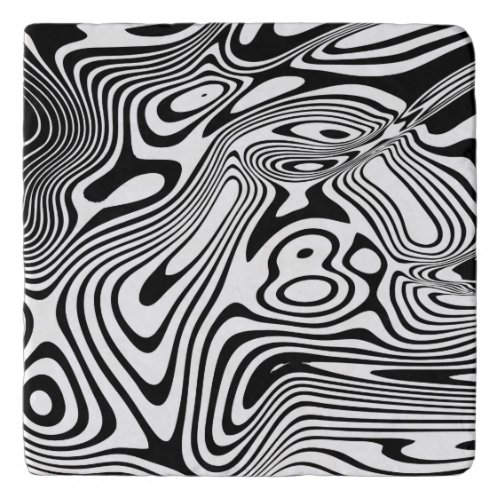 Black and White Marble Pattern Trivet