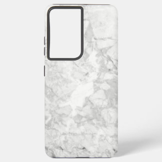 Black And White Marble Seamless Texture Samsung Galaxy S21 Ultra Case
