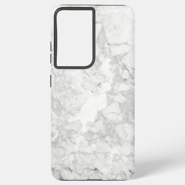 Black And White Marble Seamless Texture Samsung Galaxy Case (Back)