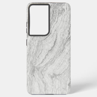 Black And White Marble Seamless Texture Samsung Galaxy S21 Ultra Case