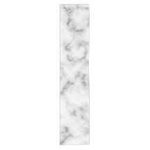 Black and White Marble Short Table Runner