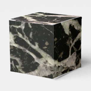 Black and White Marble Stone Favor Boxes