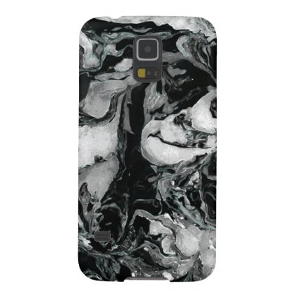 Black and white Marble texture Liquid paint art Galaxy S5 Case