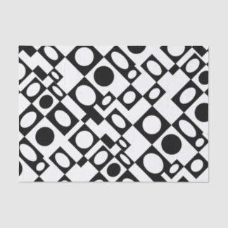 Black and White Marquee Tissue Paper