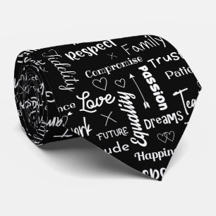 Black and White Marriage Advice Tips Secrets Neck Tie