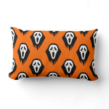 Black and White Mask Scream Mask Orange Halloween