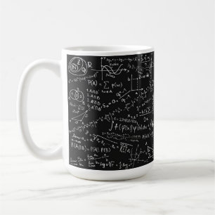Black And White Math formula Coffee Mug