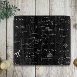 Black and White Mathematics formulas and equations Cutting Board<br><div class="desc">Great mathematics personalized cutting board in black color. The math formulas and equations are in white over the black background. Illustrated and designed by Patricia Alvarez.</div>