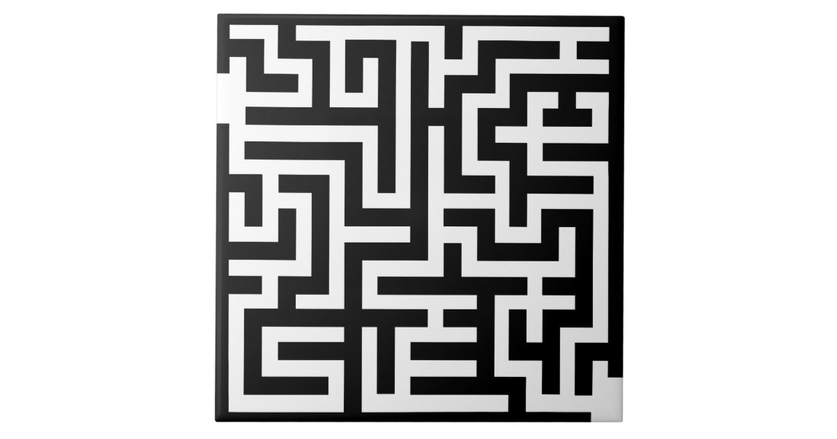 Stone Art, Black & White Maze