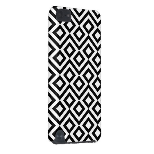 Black and White Meander iPod Touch (5th Generation) Cover (Back/Right)