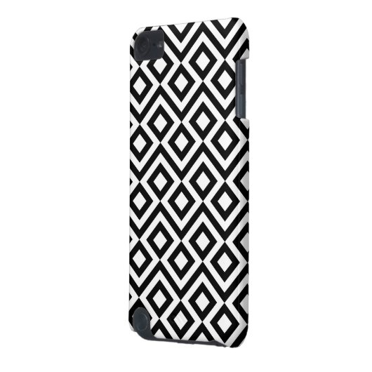 Black and White Meander iPod Touch (5th Generation) Cover (Back Left)