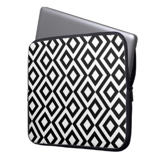 Black and White Meander Laptop Sleeve