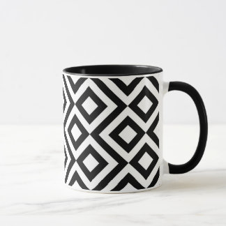 Black and White Meander Mug