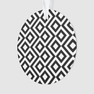 Black and White Meander Ornament