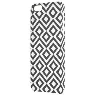 Black and White Meander Clear iPhone 6 Plus Case