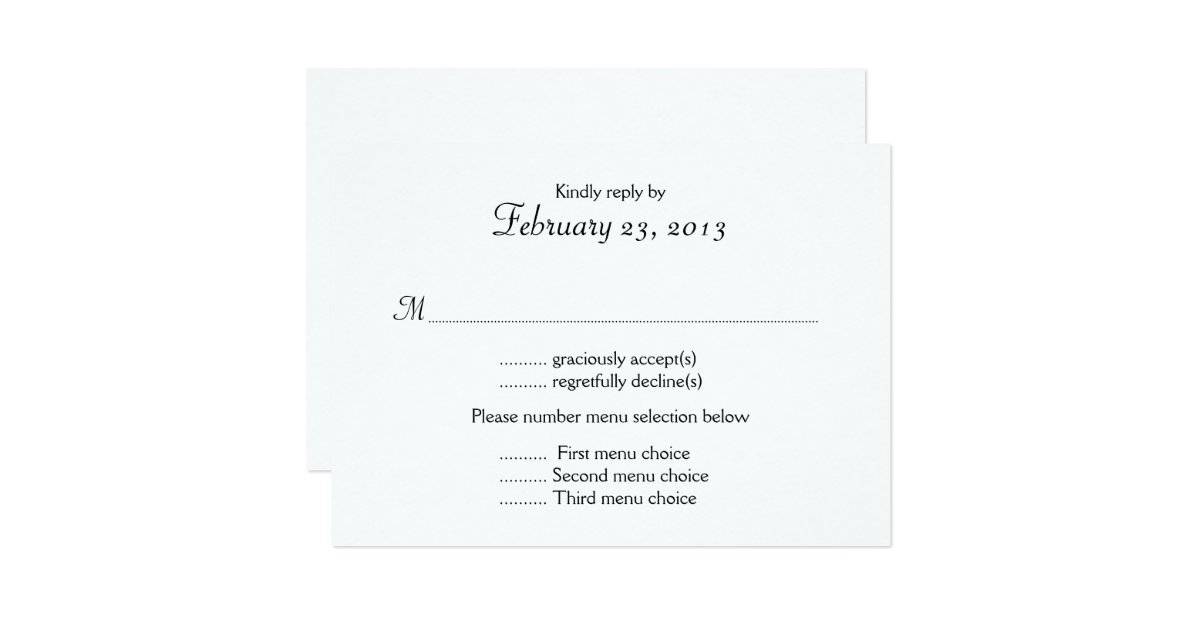 Wedding Rsvp Cards Template Wedding Card Design Best Inspirational Response Wording Ideas White Rectangle Paper Black Typography
