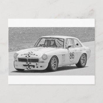 Black And White Mg Postcard by yackerscreations at Zazzle