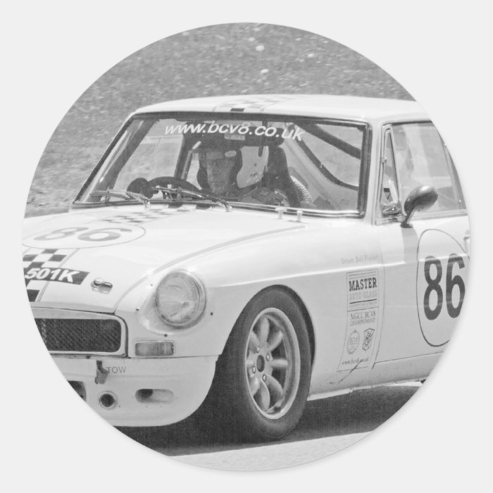 Black and white MG Stickers