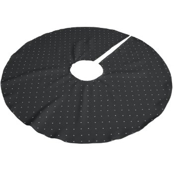 Black And White Micro Polka Dot Brushed Polyester Tree Skirt by Letsrendevoo at Zazzle