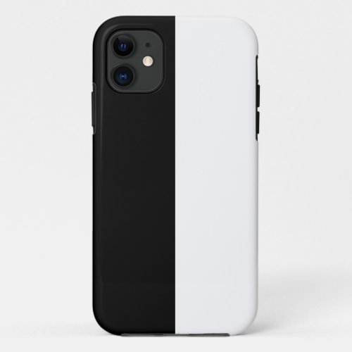 Black And White Middle Customize This iPhone 11 Case
