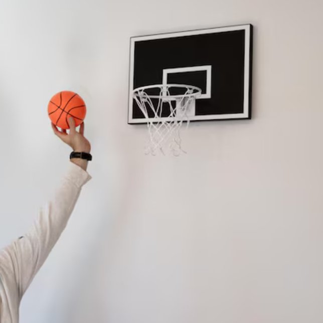 BLACK AND WHITE MINI BASKETBALL HOOP (Creator Uploaded)
