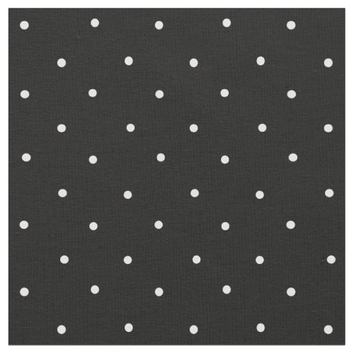 Black and White Mini Polka Dot Pattern Fabric