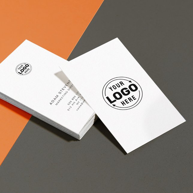 Black and White Minimal Individual Business Card (Creator Uploaded)