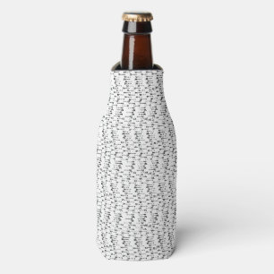 Black and white minimalist boho arrow pattern bottle cooler
