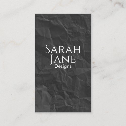 Black and White Minimalist Business Card