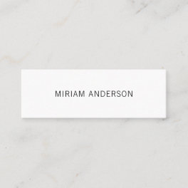 Black and white minimalist business card