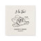 Black and White Minimalist Dog Cat Pet Wedding